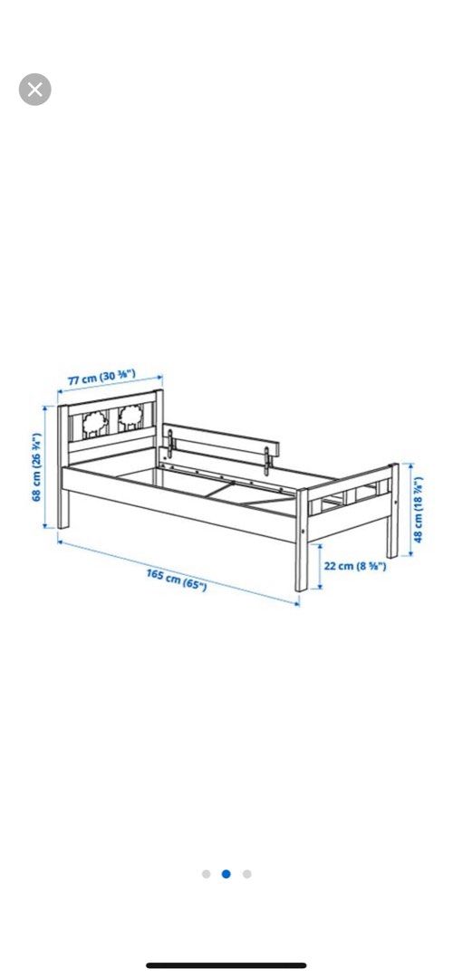 Children Bed frame with kids bed frame KRITTER Bed frame with