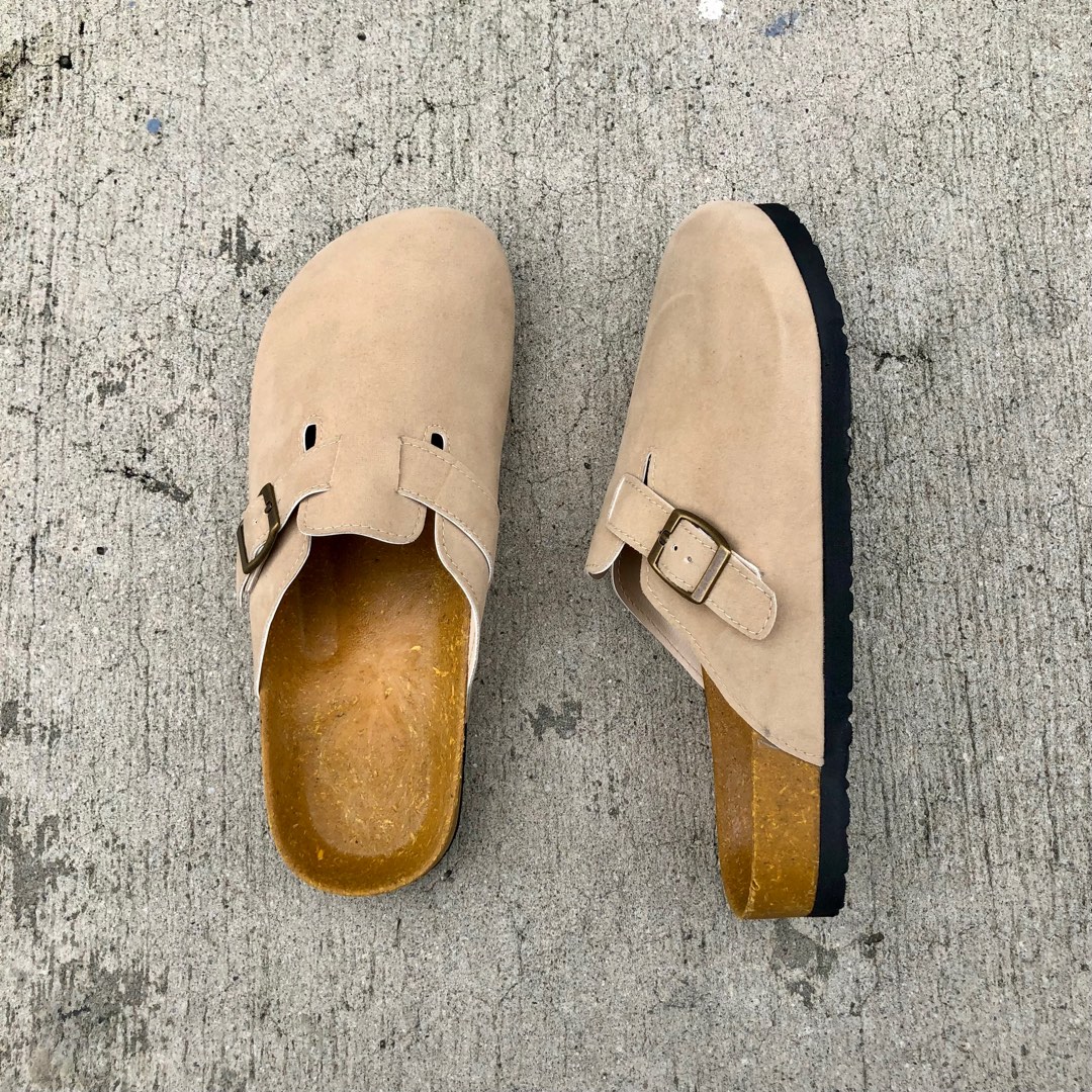 Beige clogs sale