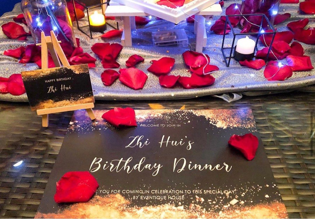 Birthday table decoration shop for boyfriend
