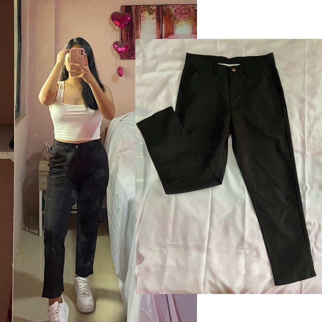 Black Slacks Pants WOMEN'S 28 WAIST, Women's Fashion, Bottoms, Other  Bottoms on Carousell