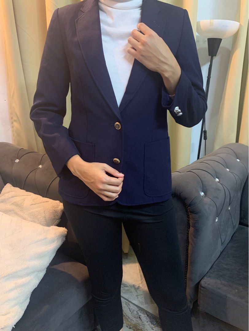 Blueblack blazer Women s Fashion Coats Jackets and Outerwear on