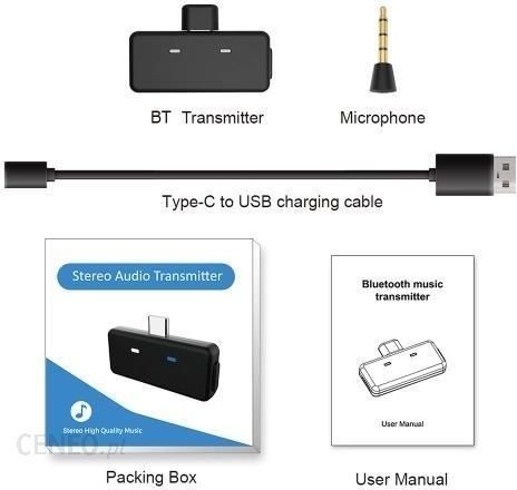 Bluetooth 5.0 Audio Transmitter Adapter APTX Low Latency