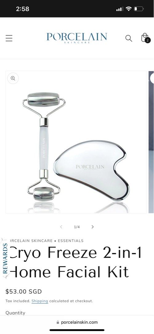 Brand new cryo freeze 2 in 1 facial set