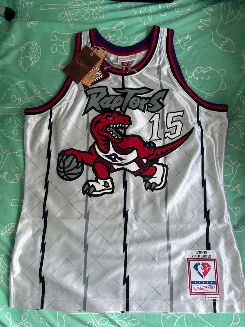 Mitchell & Ness 75th Platinum Swingman Vince Carter Toronto Raptors 1998-99 Jersey