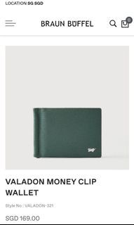 Braun Buffel Money clip wallet