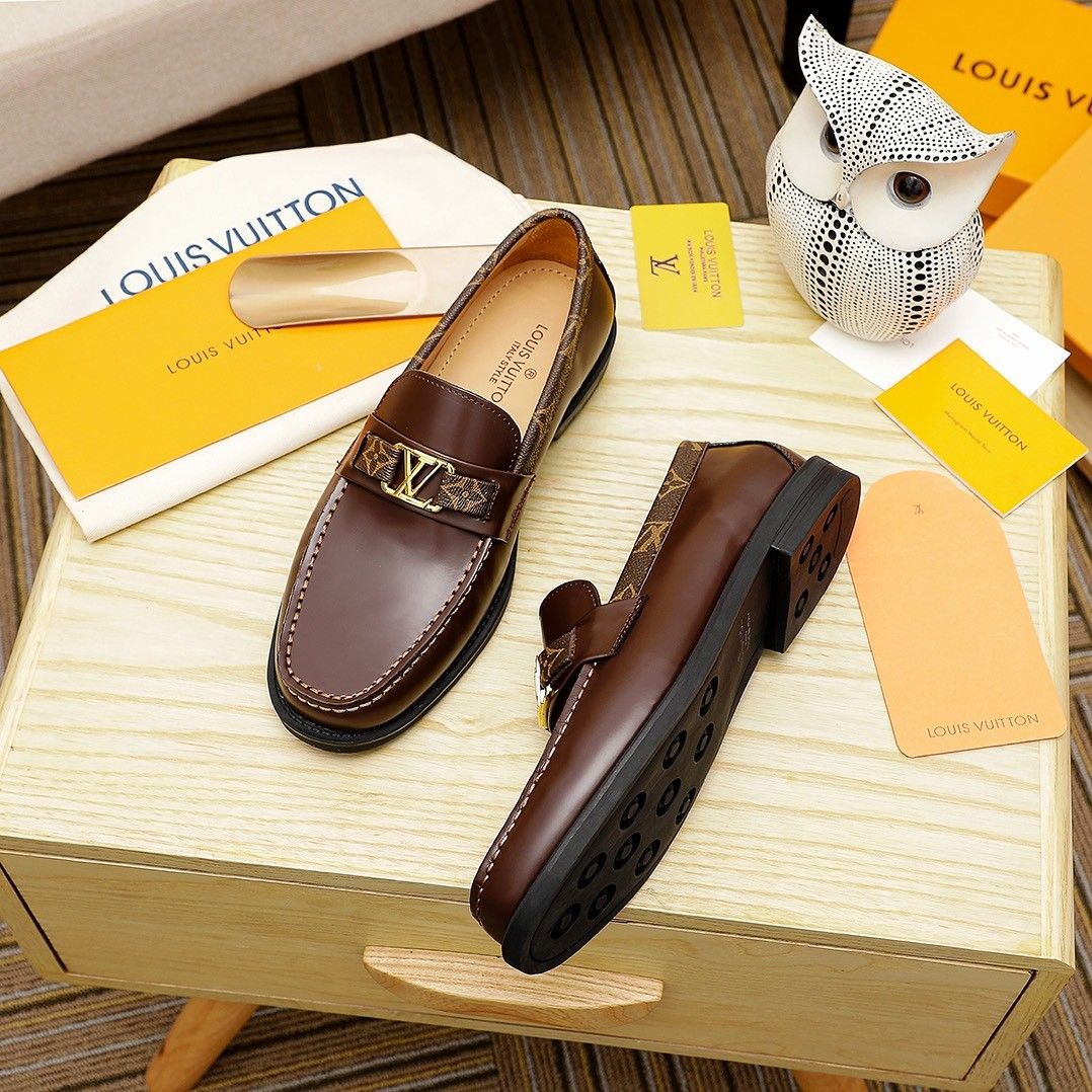Lv brown monogram men's loafers preorder, Luxury, Sneakers & Footwear on  Carousell