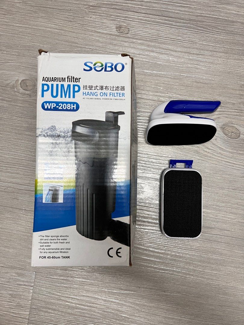 BUNDLE SOBO WP 208H FILTER SOBO MAGNETIC BRUSH Pet Supplies