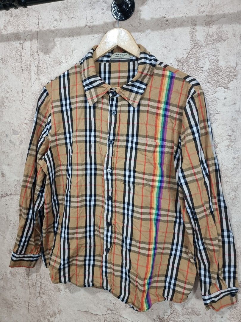 Burberry rainbow plaid clearance