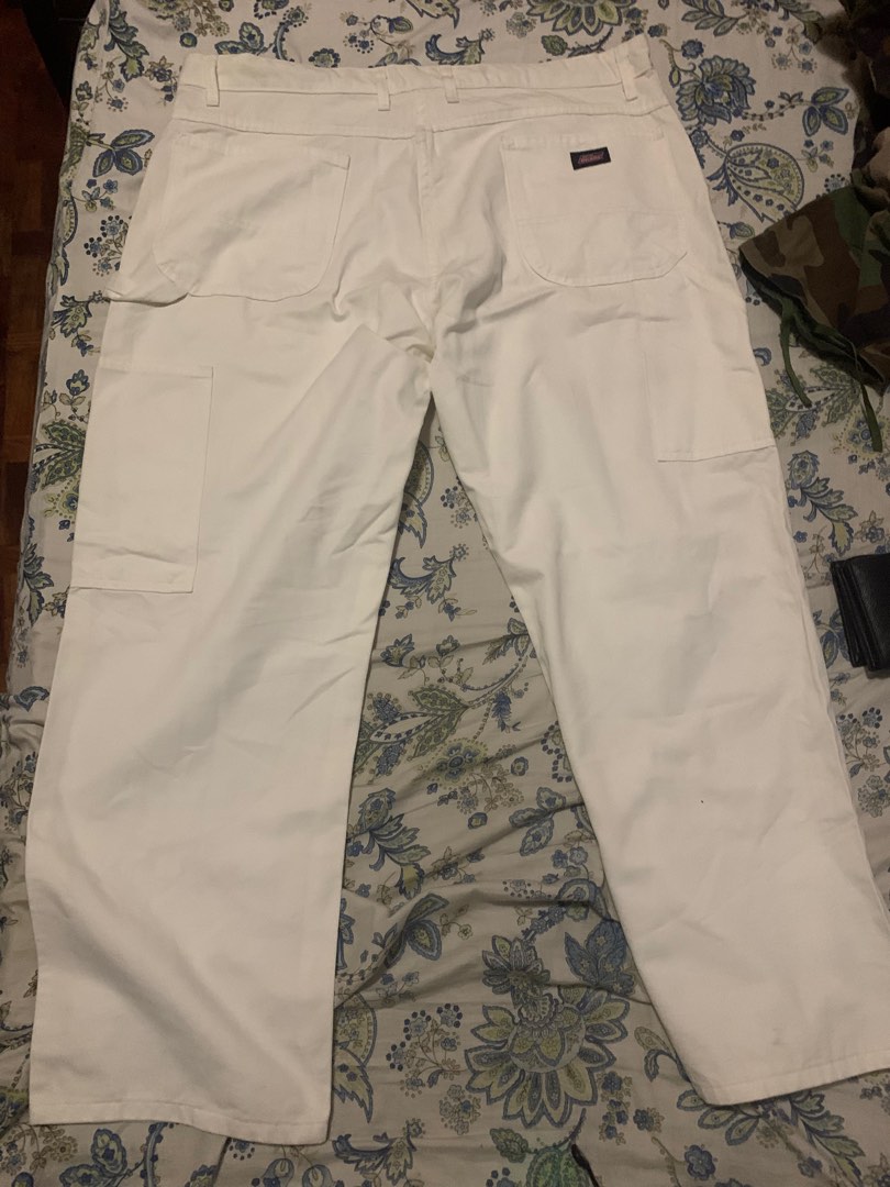 Dickies painter pants white 40w x 41l, Men's Fashion, Bottoms, Trousers ...