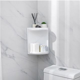 Punch-free Bathroom Revolving Rack Wall-mounted Toilet Washstand