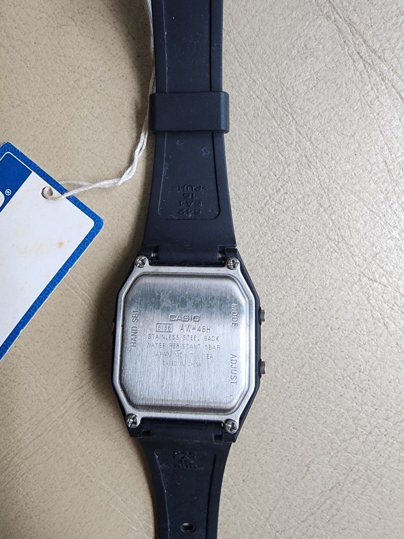 Casio watch water outlet resistant 5 bar