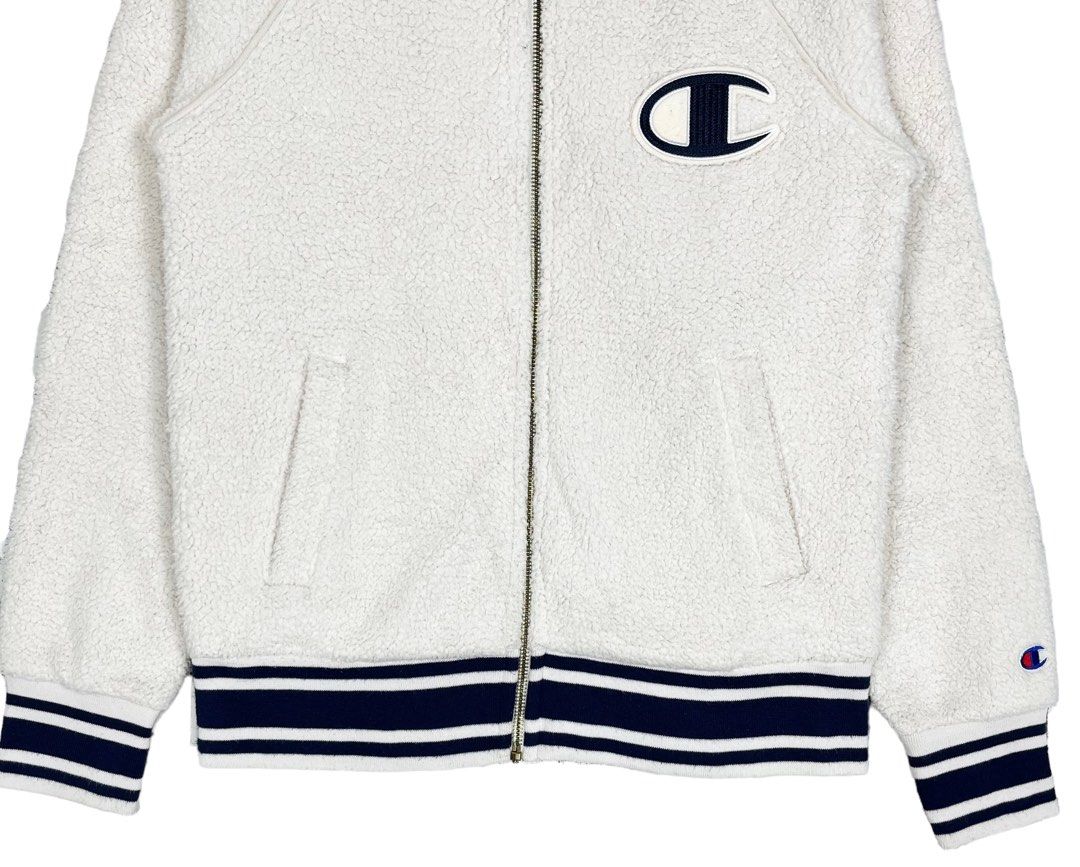 Champion c logo sherpa lined jacket online
