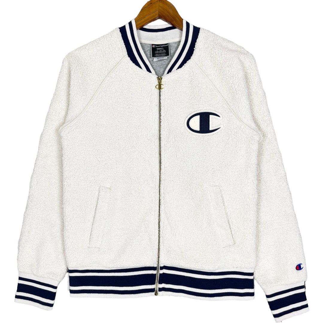Champion c logo sherpa lined discount jacket