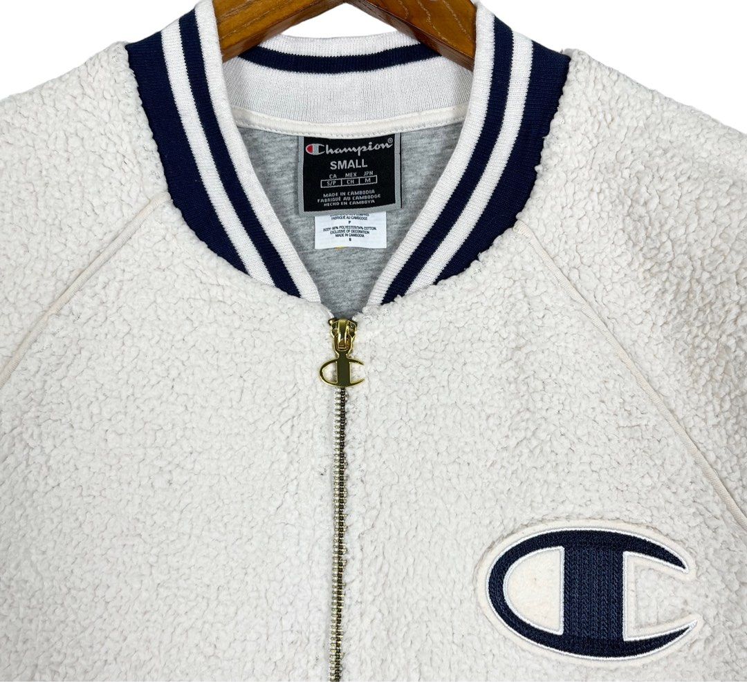 Champion c logo top sherpa lined jacket
