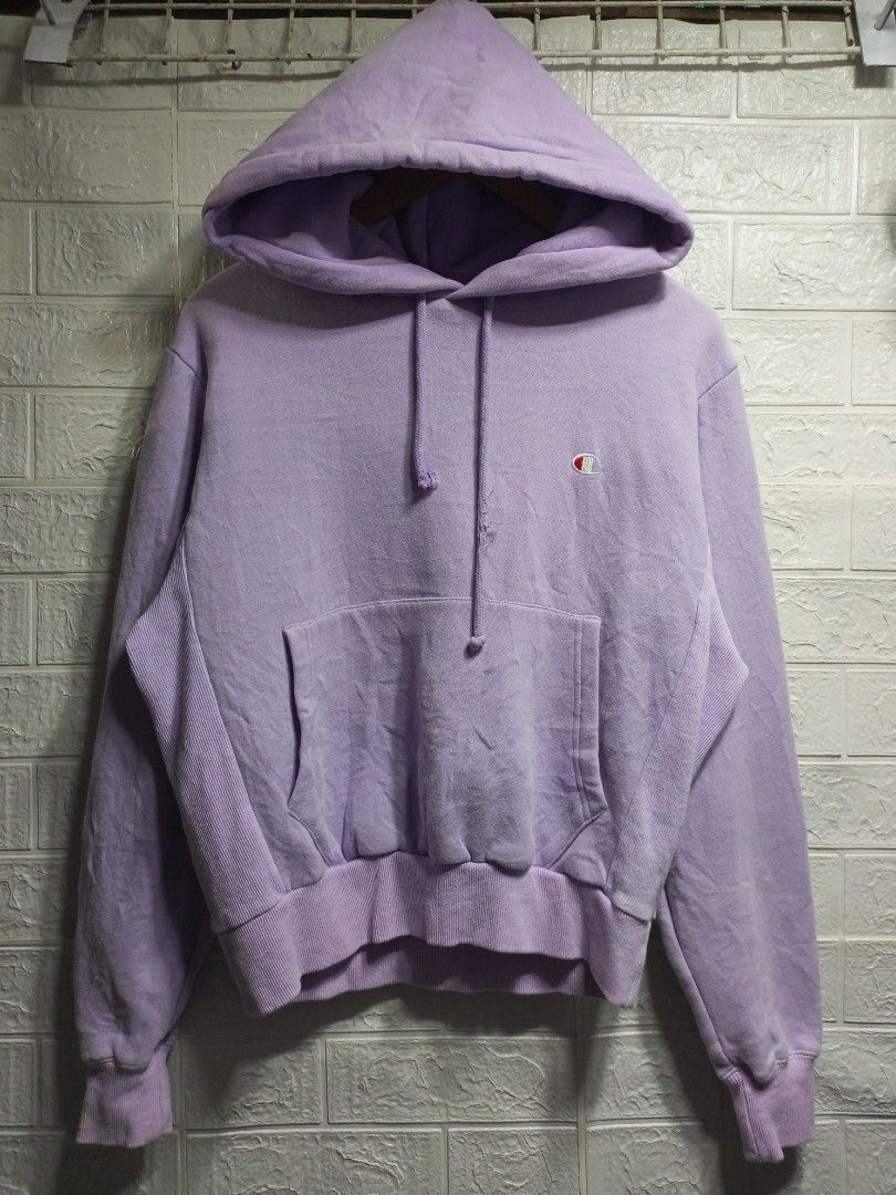 CHAMPION HOODIE JACKET SIZE SMALL DIMES 22 X 23 9 10 COLORATE ISSUE DISCOLORATION SA SHOULDER 150PHP SHIPPING