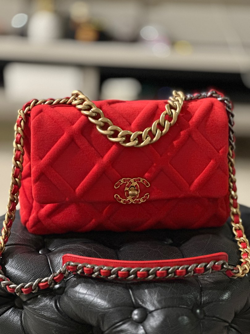 Chanel 19 hotsell jersey bag