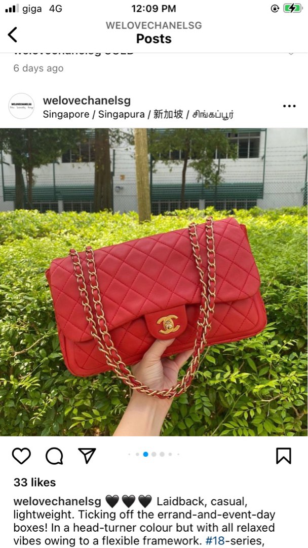 Chanel jumbo single flap series 13, Luxury, Bags & Wallets on Carousell