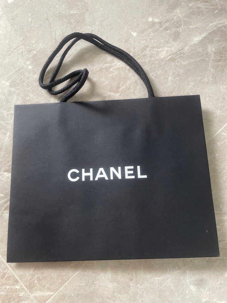 Chanel paper sales shopping bag