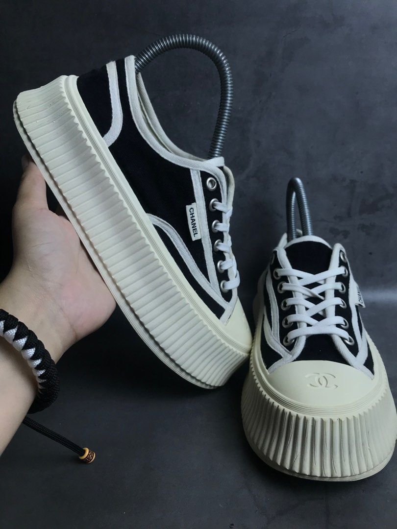 Chanel platform sneakers clearance
