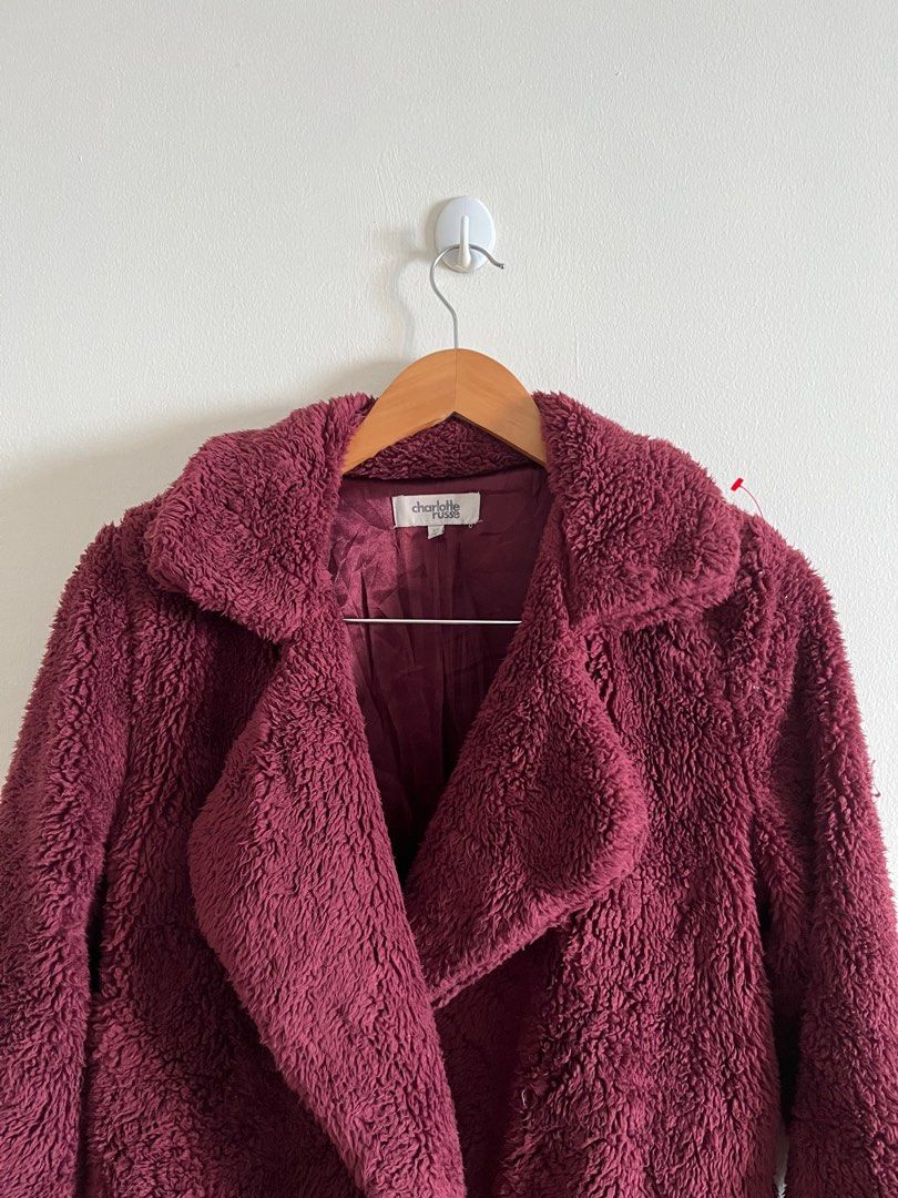 Charlotte russe teddy coat clearance