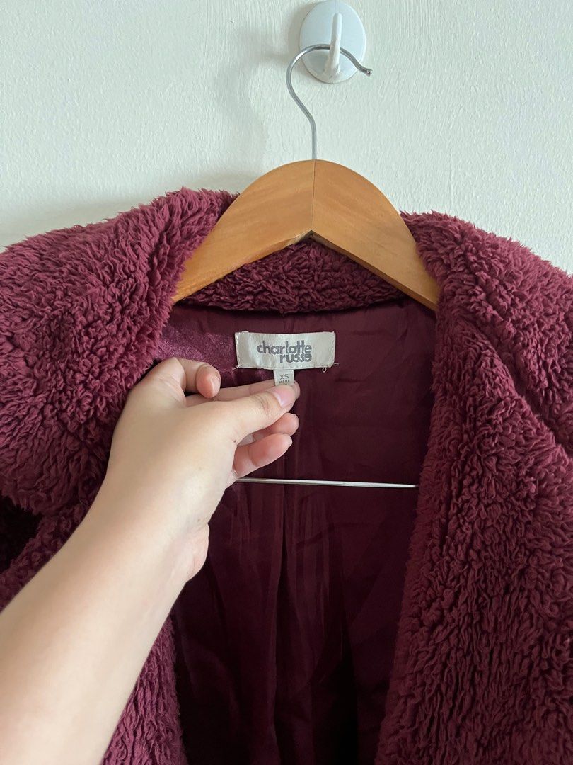 Charlotte russe top teddy coat