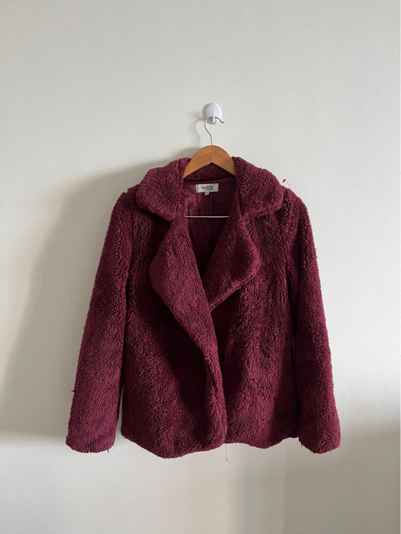 Charlotte russe top faux fur jacket
