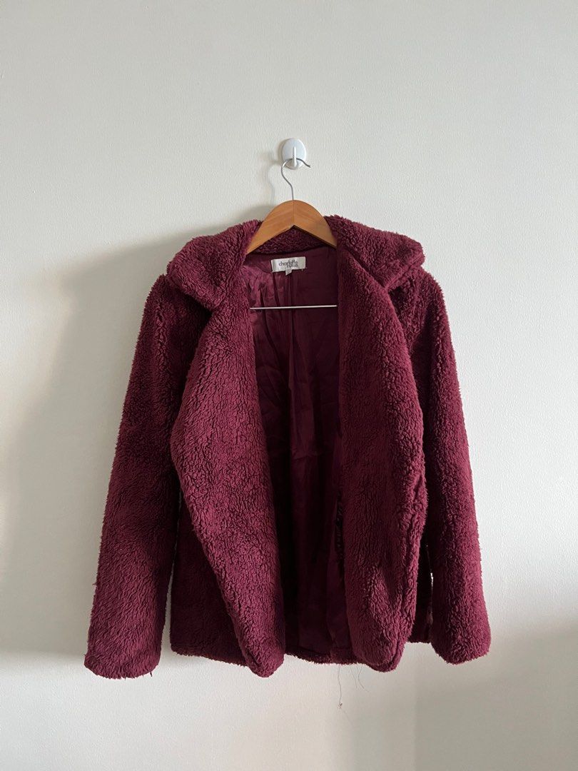Charlotte russe teddy coat clearance