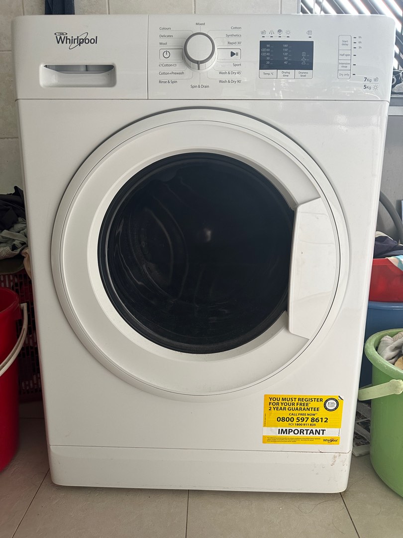 Cheap Whirlpool washer Cum dryer, TV & Home Appliances, Washing