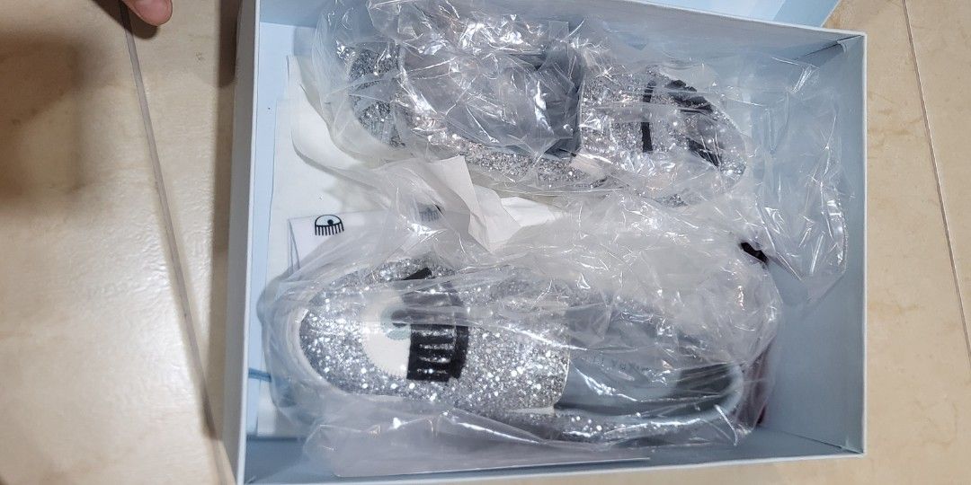 Chiara Ferragni sliver blink sneaker, Women's Fashion, Footwear