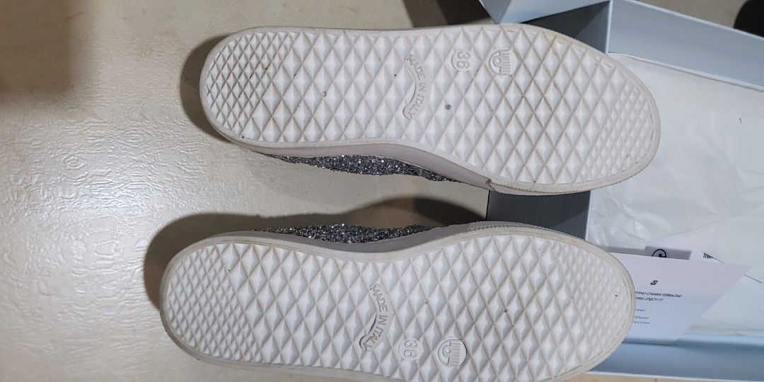 Chiara Ferragni sliver blink sneaker, Women's Fashion, Footwear