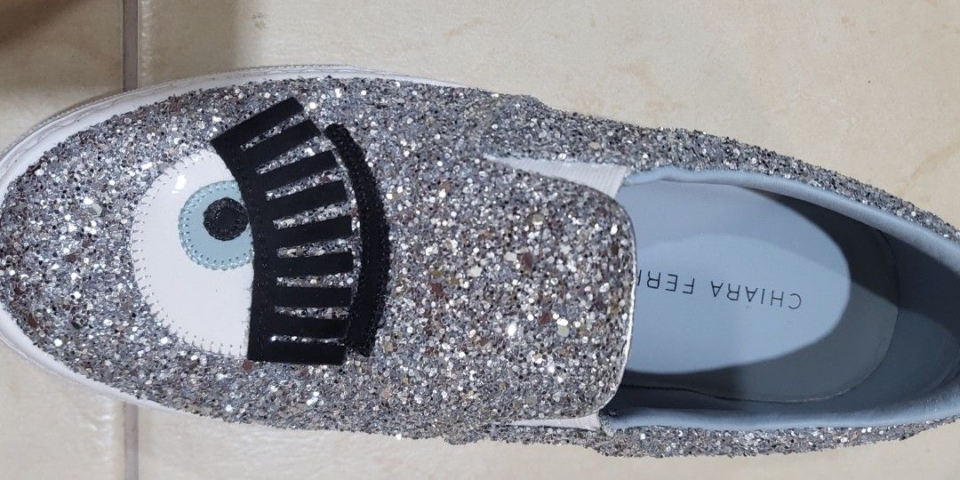 Chiara Ferragni sliver blink sneaker, Women's Fashion, Footwear
