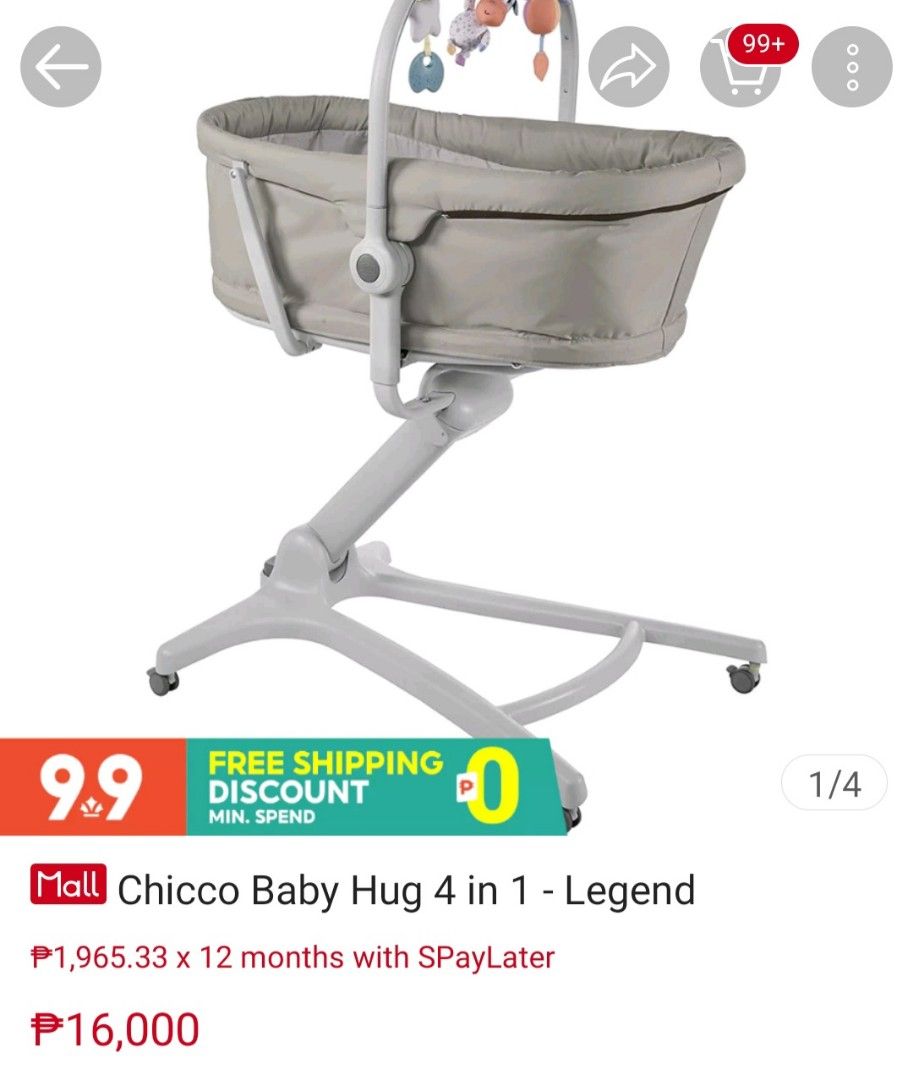 Chicco Baby Hug 4 in 1 Legend