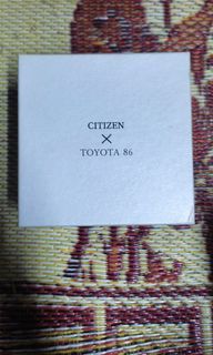 Made in japan Citizen Toyota 86 Black edition.  Casio Rolex Rado Puma Mitsubishi Honda Nissan Volkswagen Nike Subaru tag hever original limited edition special edition eco drive G-SHOCK Clear stock NEGO