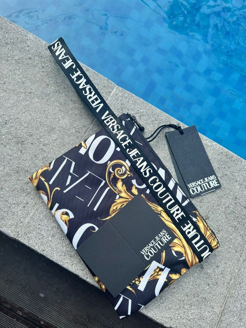 CLUTCH VERSACE JEANS COUTURE ORIGINAL (NEW), Fesyen Pria, Tas