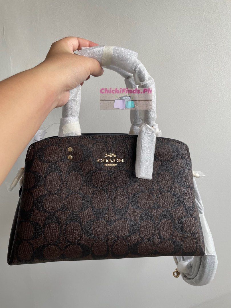 Coach Signature Mini Lillie Carryall in Brown Black Women s
