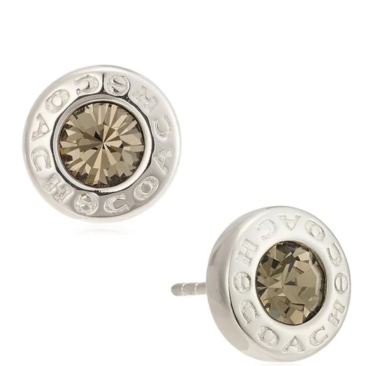 Coach silver new arrivals earrings