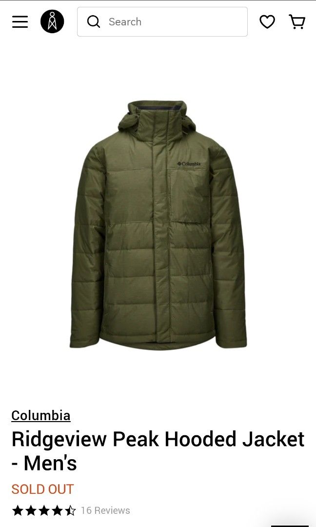 columbia RIDGEVIEW PEAK Hooded Jacket, Men's Fashion, Coats, Jackets and  Outerwear on Carousell