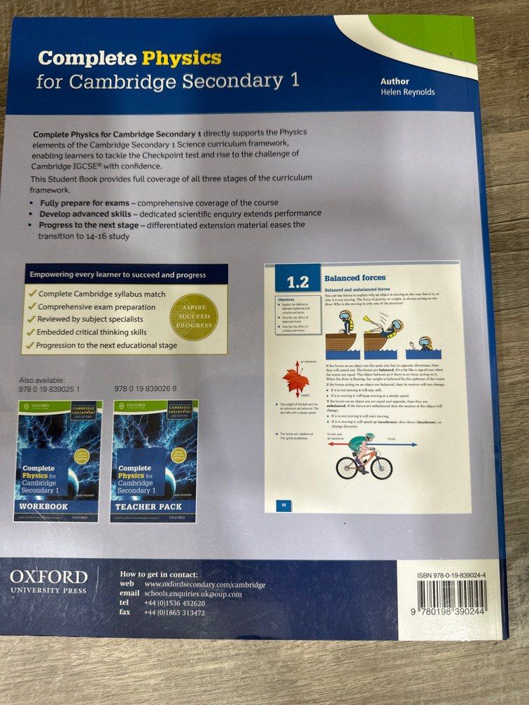 Complete Physics for Cambridge Secondary 1, Hobbies & Toys, Books ...