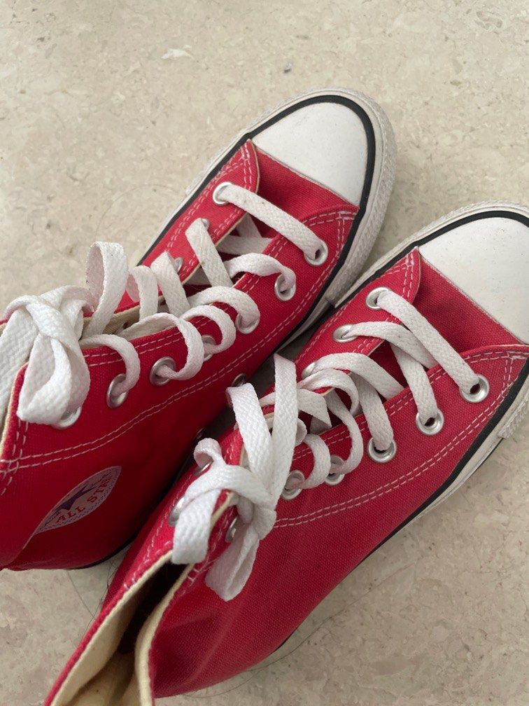 All red hotsell converse womens