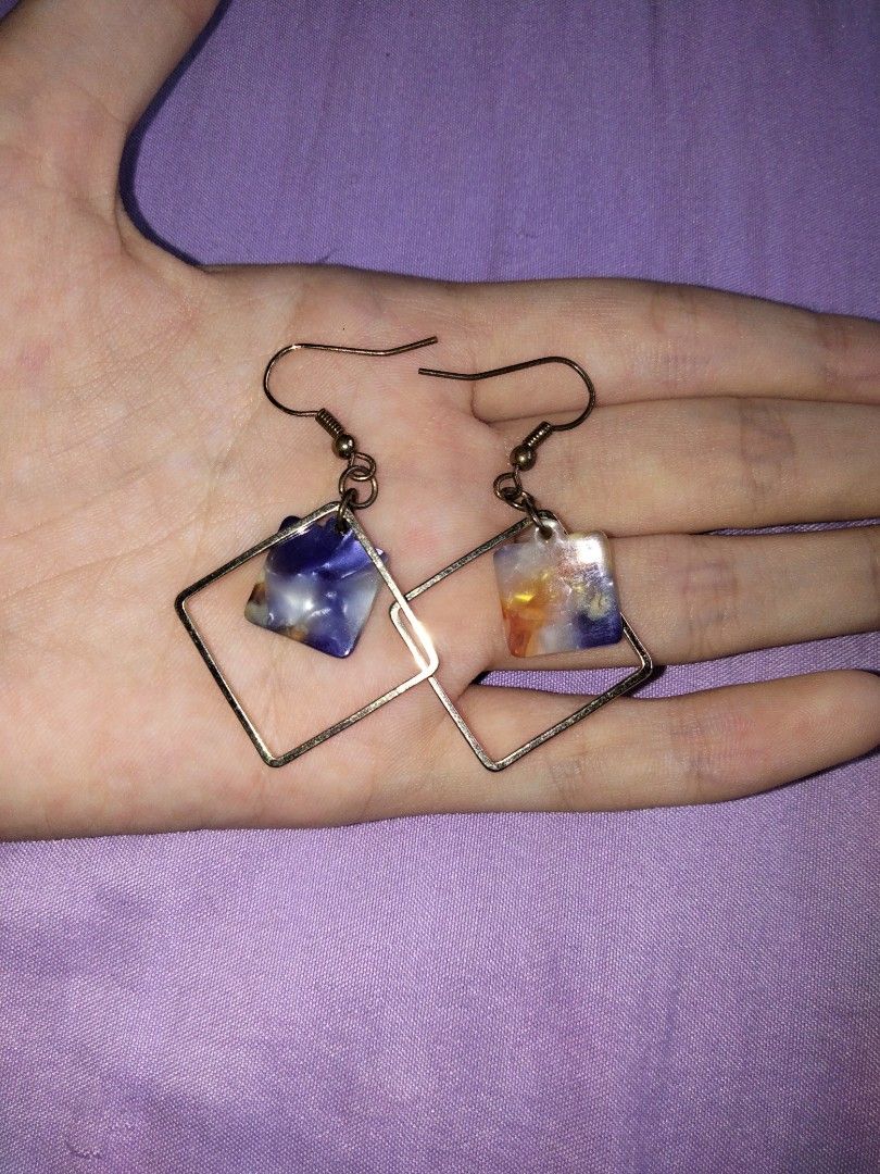 Geometric cheap dangle earrings
