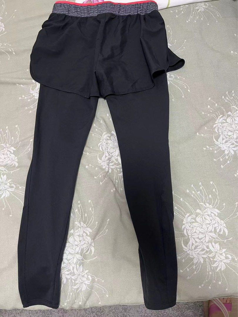 Decathlon Childrens Black Jogging Bottoms Decathlon Girls Black