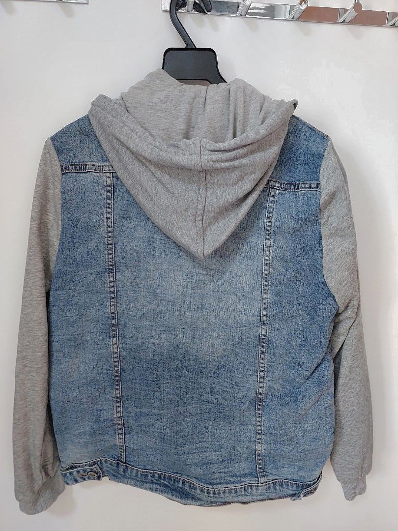 Men's hoodie jeans discount jacket