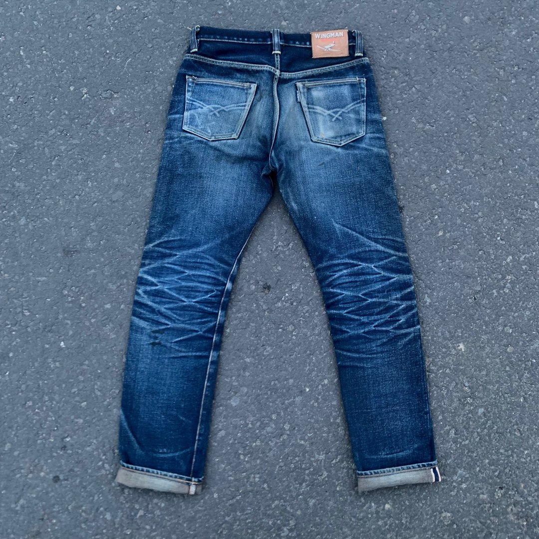 Raw denim Remix lab taipei patchwork selvedge, Fesyen Pria, Pakaian ,  Bawahan di Carousell