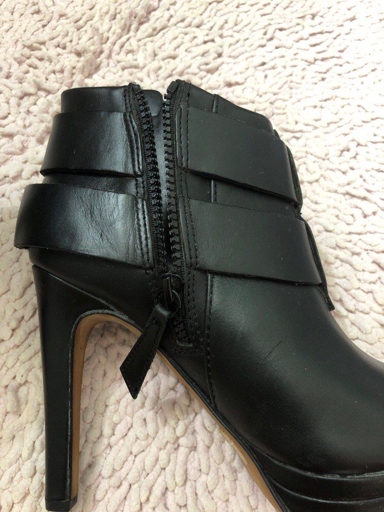 Diesel ankle boots with zipper and buckles on Carousell