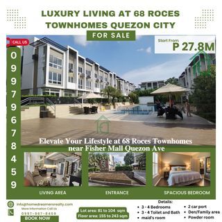 Discover Your Dream Home at 68 Roces Townhouse, Quezon City!