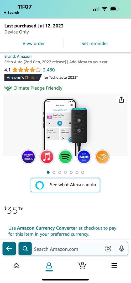 Echo Auto (2nd Gen,2022 release) hands-free Alexa car accessory