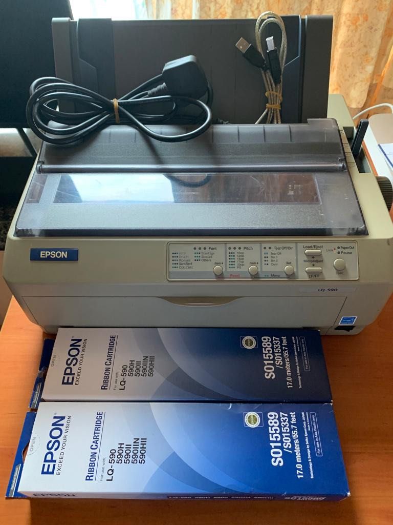 Epson 針機 Dot Matrix Printer Epson LQ-590, 電腦&科技, 打印機及影印機 - Carousell