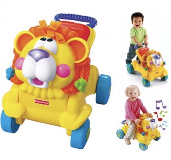 Baby walker fisher price lion top