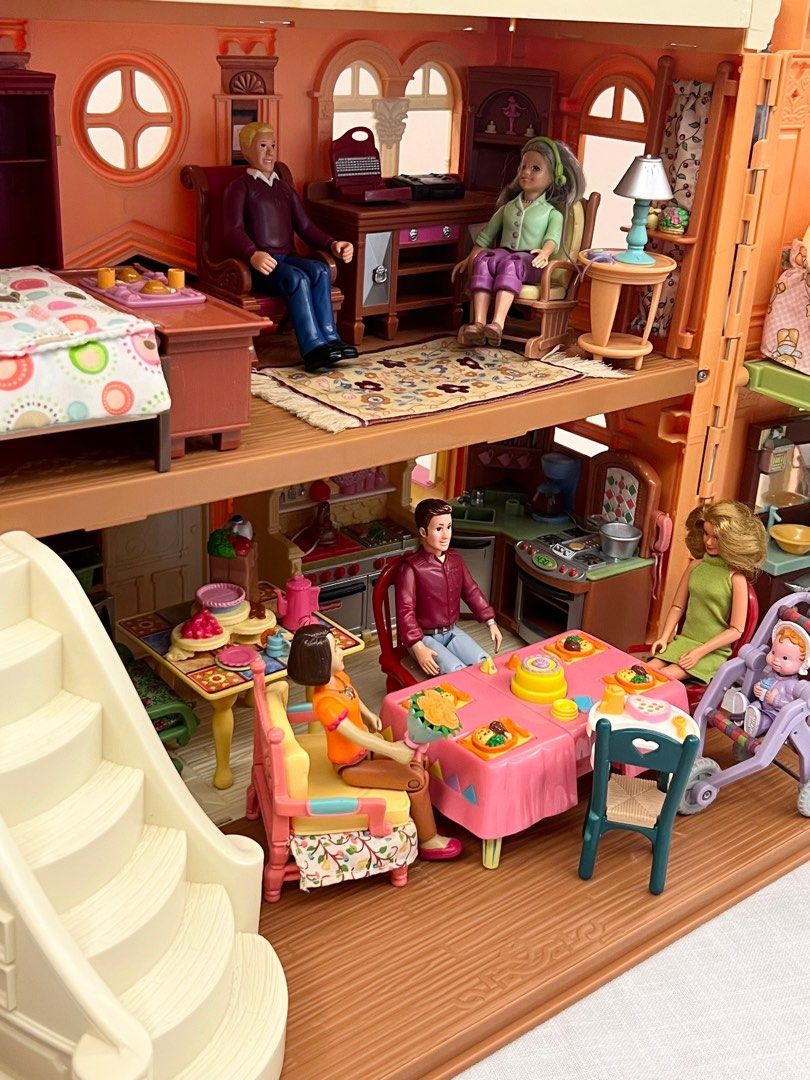 Fisher price loving family grand dollhouse super set online