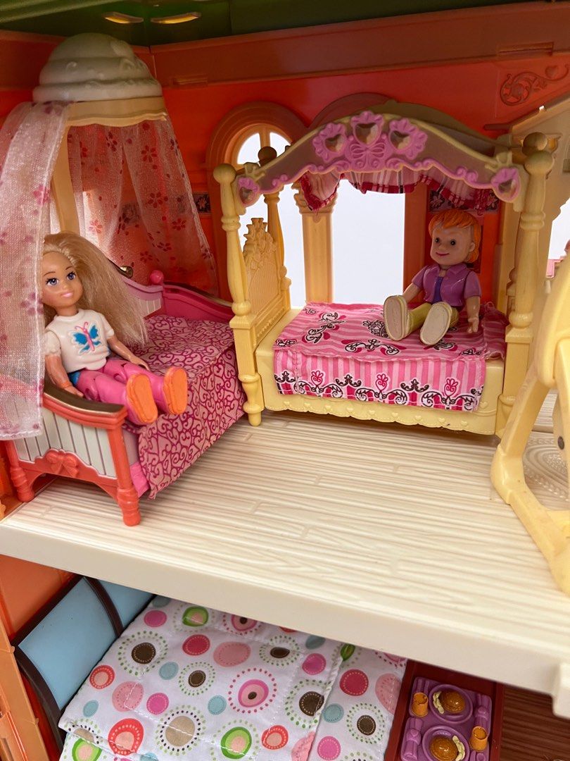 Fisher price doll sale bed